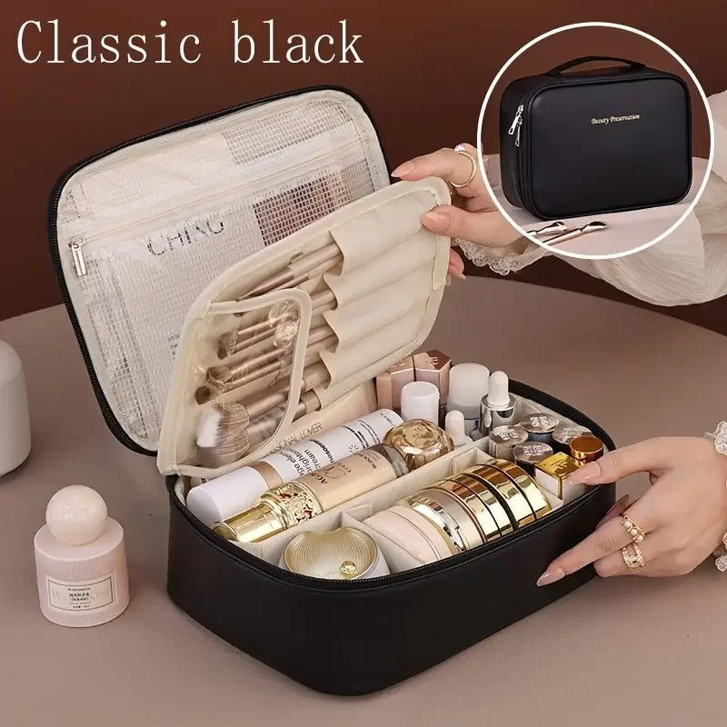 Large Capacity Waterproof PU Cosmetic Bag