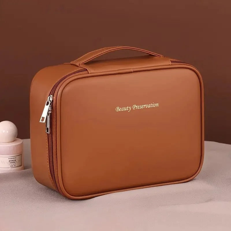 Large Capacity Waterproof PU Cosmetic Bag